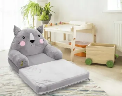 Vaikiškas minkštas fotelis Katinas