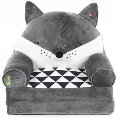 Vaikiškas minkštas fotelis Barsukas
