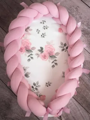 KŪDIKIO LIZDELIS FLOWERS rožinis