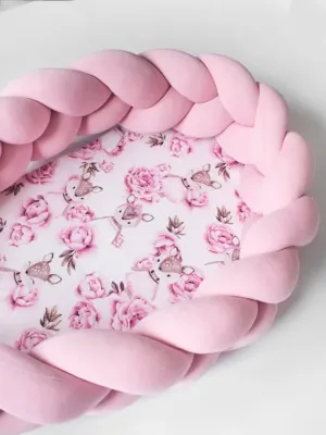 KŪDIKIO LIZDELIS elniukas rožinis