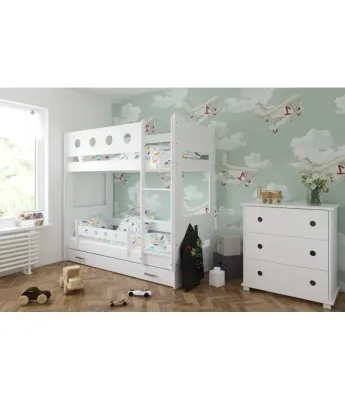 Dviaukštė vaikiška lova Eric-2 turime vietoje 