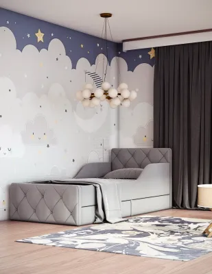 LIETUVIŲ GAMYBOS MINKŠTA VAIKIŠKA LOVA SVAJONĖ nr.2