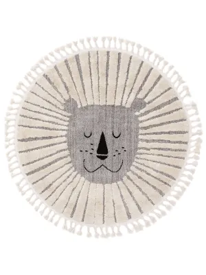 Vaikiškas kilimas Benuta pilkas liūtas apvalus