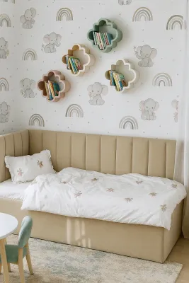 Lietuvių gamybos minkšta vaikiška lova Adrija